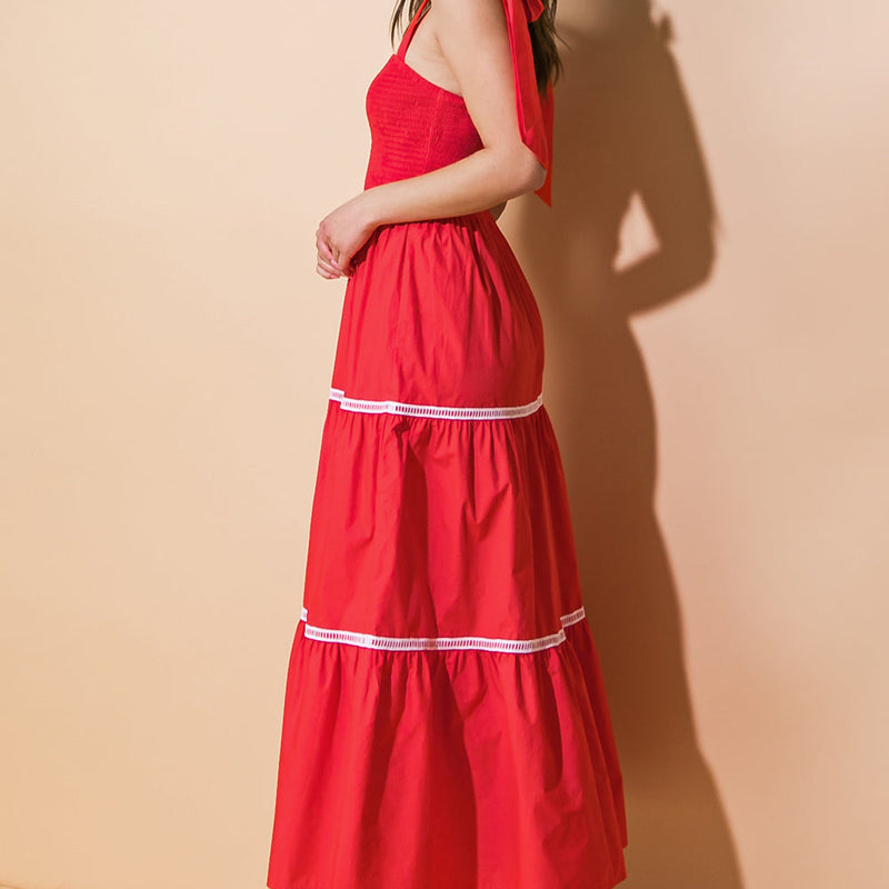 BETTER THAN EVER POPLIN MIDI DRESS