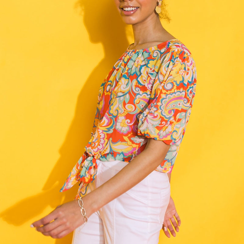 BETTER THIS WAY WOVEN TOP