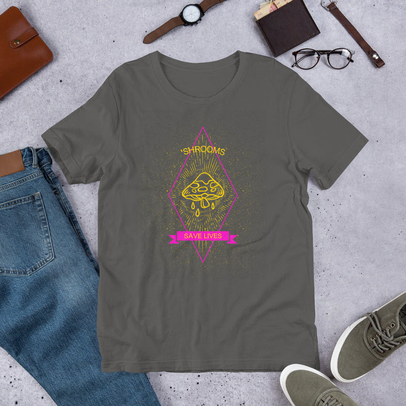 'Shrooms Save Lives Short-Sleeve Unisex T-Shirt