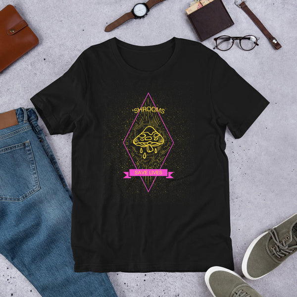 'Shrooms Save Lives Short-Sleeve Unisex T-Shirt