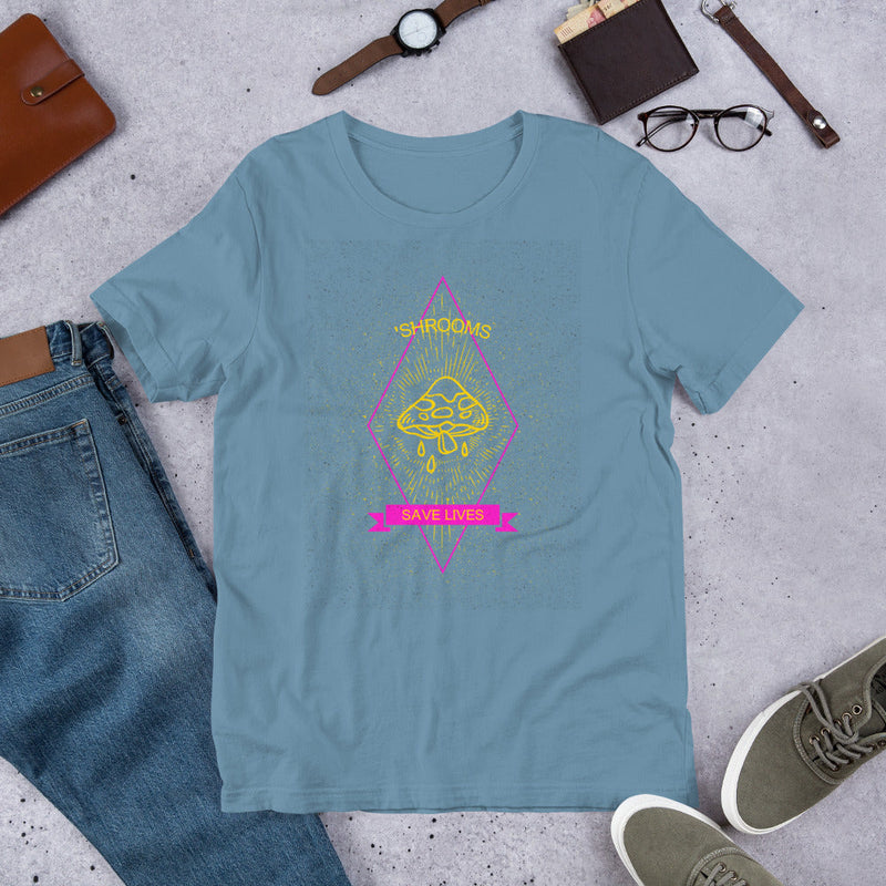 'Shrooms Save Lives Short-Sleeve Unisex T-Shirt