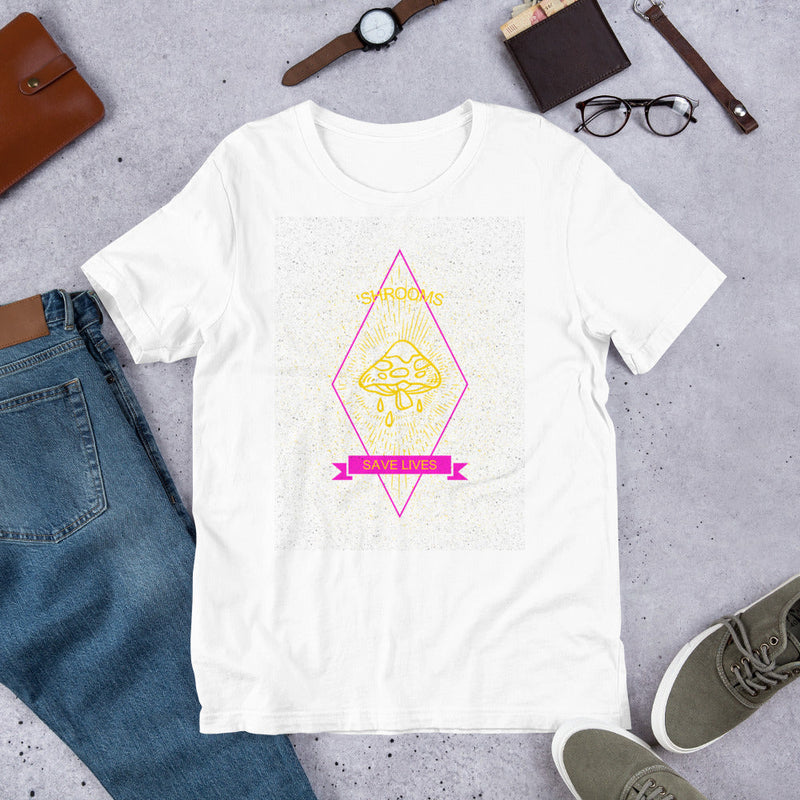 'Shrooms Save Lives Short-Sleeve Unisex T-Shirt